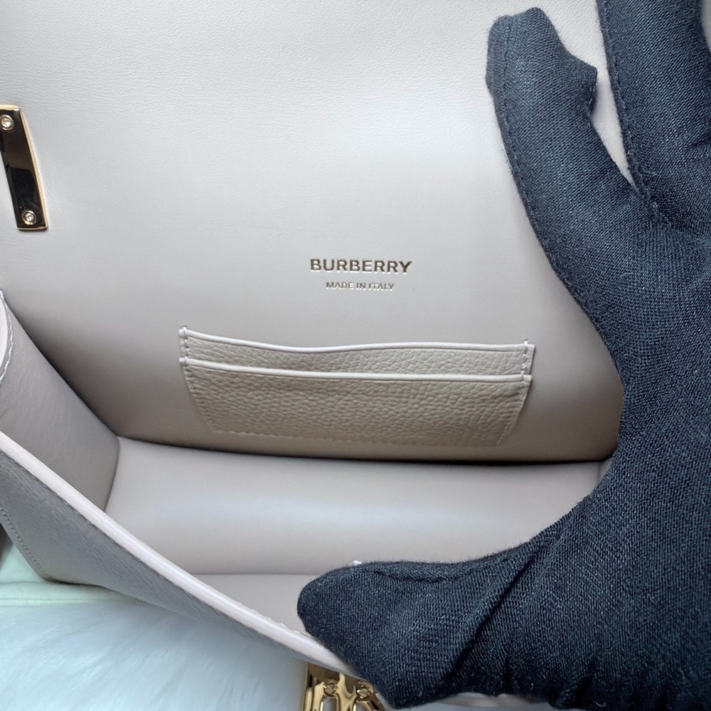 NWT Burberry Tan Leather Crossbody Bag - Picture 7 of 12